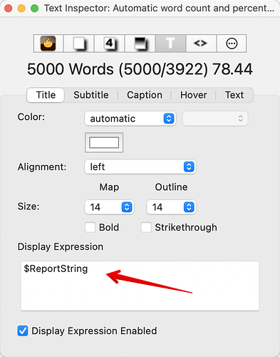 Text Inspector: Automatic word count and percentage statistics 2023-01-27 10-19-38