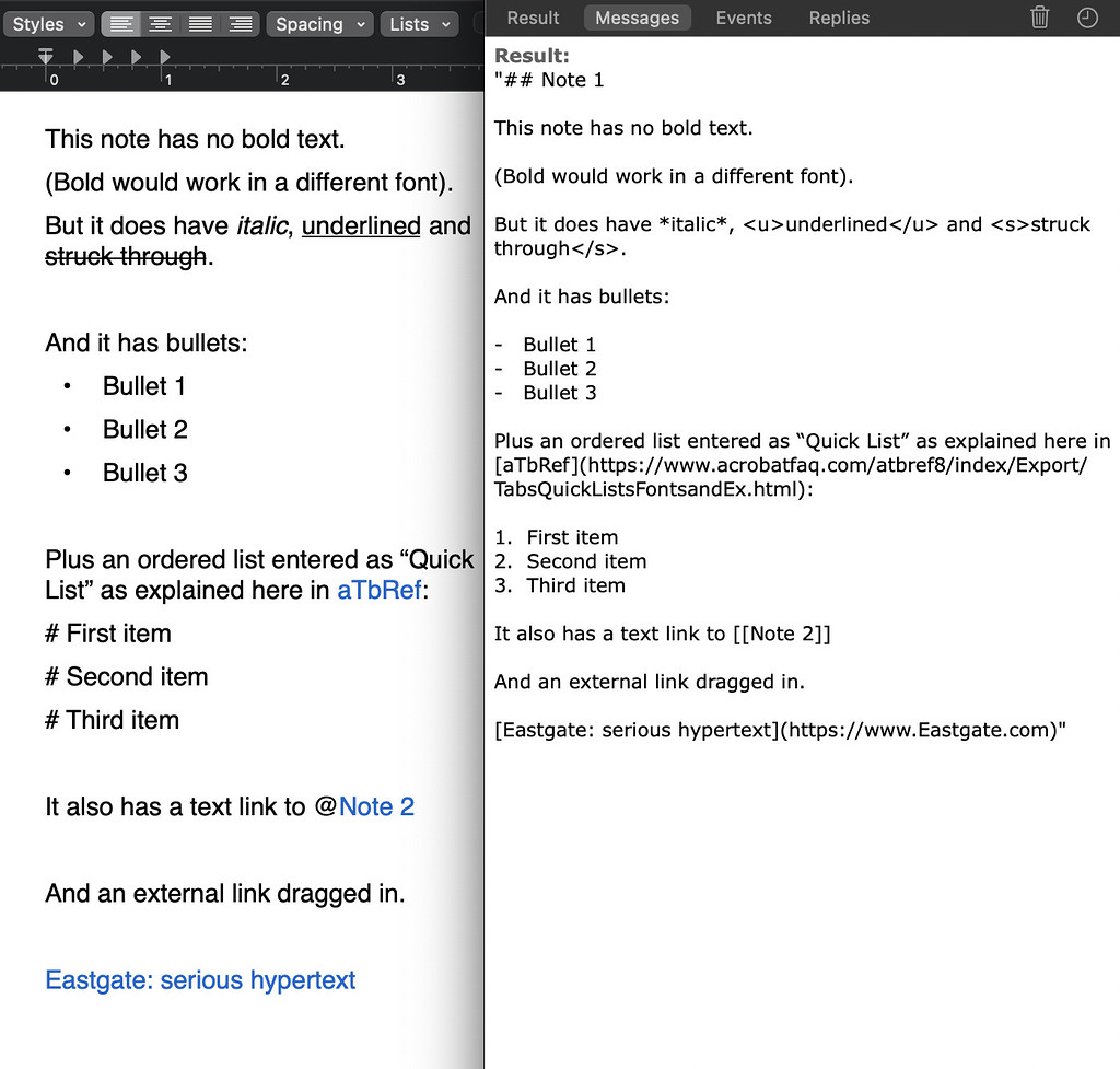 rich text to markdown