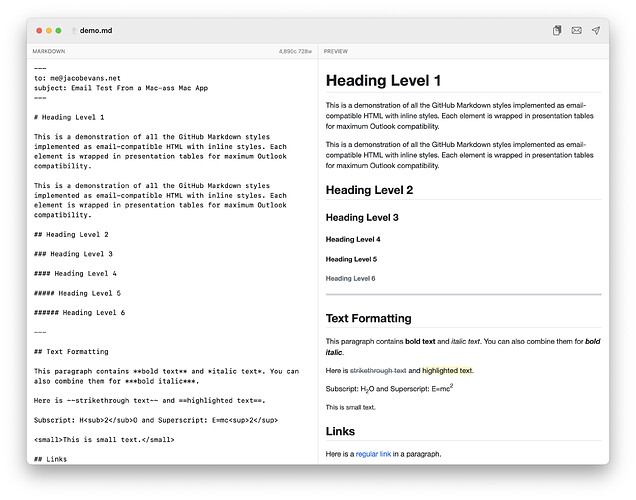 md2email, a Mac-assed Mac App